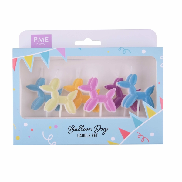 Candle Set - Balloon Dogs